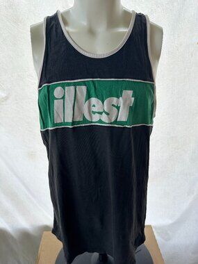 Illest Streetwear Men's Green Black Tank Top Size Large